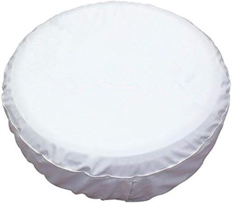 Jayke Joy غطاء إطار احتياطي أبيض، غطاء عجلة من جلد PVC مقاوم للماء ومضاد للغبار يناسب جميع السيارات مثل جيب، مقطورة، RV، SUV وكامبر (16 بوصة) - Image 1